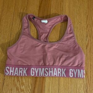 Gymshark Womens Fit Seamless Sports Bra- bright pink/white size medium